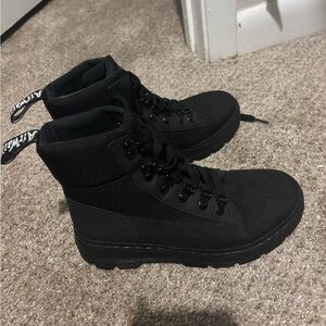 Black Dr. Martens women’s combat boots
